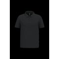 Polo piqué manga corta de algodón Black 3Xl