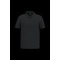 Polo piqué manga corta de algodón Black L