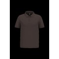 Polo piqué manga corta de algodón Chocolate 4Xl