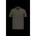 Polo piqué manga corta de algodón Dark Khaki L