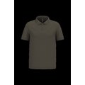 Polo piqué manga corta de algodón Dark Khaki S