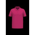 Polo piqué manga corta de algodón Fuchsia 3Xl