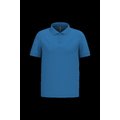 Polo piqué manga corta de algodón Light Royal Blue L
