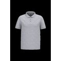 Polo piqué manga corta de algodón Oxford Grey M
