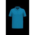 Polo piqué manga corta de algodón Tropical Blue L