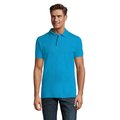 Polo Piqué Manga Corta Hombre Aqua S