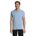 Polo Piqué Manga Corta Hombre Azul Cielo S