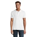 Polo Piqué Manga Corta Hombre Blanco XS