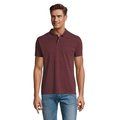 Polo Piqué Manga Corta Hombre Burdeos Jaspeado 3XL