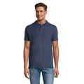 Polo Piqué Manga Corta Hombre Denim 3Xl
