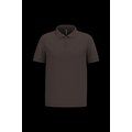 Polo piqué de manga corta hombre Marrón XL