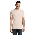 Polo Piqué Manga Corta Hombre Rosa Crema 3XL