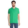 Polo Piqué Manga Corta Hombre Verde Primavera M