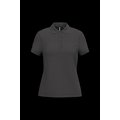 Polo piqué de manga corta de mujer Dark Grey L