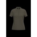 Polo piqué de manga corta de mujer Dark Khaki Xs