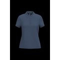 Polo piqué de manga corta de mujer Deep Blue M