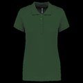 Polo piqué de manga corta de mujer Forest Green L