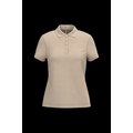 Polo piqué de manga corta de mujer Light Sand S