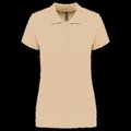 Polo piqué de manga corta de mujer Light Sand XS