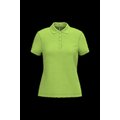 Polo piqué de manga corta de mujer Lime Xxl