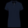 Polo piqué de manga corta de mujer Navy M