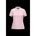 Polo piqué de manga corta de mujer Pale Pink Xs