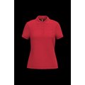 Polo piqué de manga corta de mujer Red S