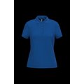 Polo piqué de manga corta de mujer Royal Blue Xxl