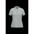 Polo piqué de manga corta de mujer Snow Grey 3Xl