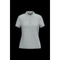 Polo piqué de manga corta de mujer Snow Grey L