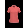 Polo piqué de manga corta de mujer True Coral 3Xl