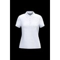 Polo piqué de manga corta de mujer White Xl