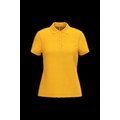 Polo piqué de manga corta de mujer Yellow 3Xl