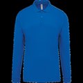 Polo piqué manga larga 100% algodón Light Royal Blue XL