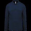 Polo piqué manga larga 100% algodón Navy L