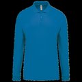 Polo piqué manga larga 100% algodón Tropical Blue XL