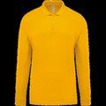 Polo piqué manga larga 100% algodón Yellow L