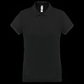 Polo piqué mujer Black Xs