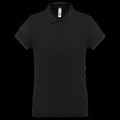 Polo piqué mujer Black Xs