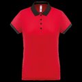 Polo piqué mujer Red / Black M