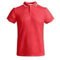 Polo Poliéster Reciclado Antibacteriano ROJO/BLANCO 2XL