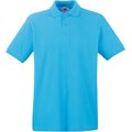 Polo Premium 100% algodón piqué Azur Blue S