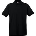Polo Premium 100% algodón piqué Black XXL
