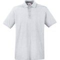 Polo Premium 100% algodón piqué Heather Grey L