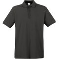 Polo Premium 100% algodón piqué Light Graphite S