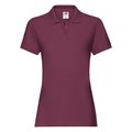 Polo premium mujer algodón Burgundy Xxl