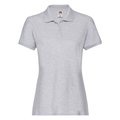 Polo premium mujer algodón Heather Grey S