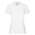 Polo premium mujer algodón White M