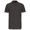Polo de punto piqué manga corta DARK GREY XXL