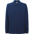 Polo punto piqué manga larga Navy L